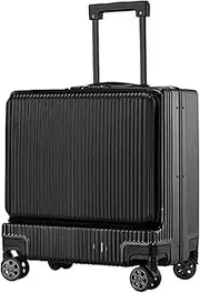 [IRYZE] Lightweight Suitcase Carry On Luggage Front Opening Combination Lock Boarding Suitcase Checked Luggage Carry on Luggage, C, 18 inch