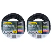 2x Cyclone Pro Foam Spline 5.7mmx13m For Fly/Insect/Mosquito Screen Window Frame