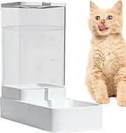 Automatic Pet Feeder,Automatic Feeder Cat Dry Food | Leak-Proof Gallon Capacity Waterer Adjustable Feeding Station for Kitten Dog Indoor Outdoor Travel
