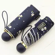 Mini Five Folding Black Coating Anti Uv Sun Protection Umbrella