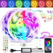 RGB LED Strip Lights IP65 Waterproof 5050 SMD 24Keys IR Controller 1-30m