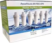 6x AquaHouse AH-PBC Compatible filter for BRITA Classic Water Filter Cartridge jugs, Kenwood, Laica, PearlCo, Dafi, Universal Classic Jug Filter