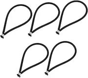 VANZACK 5Pcs Bungee Cords Thick Elastic Tie Down Straps Tarp Tent Fixing Cords for Outdoor Use Lightweight and Reliable Bungee Straps for Canopy Camping and Cargo