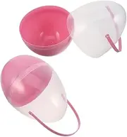 Cabilock Easter Egg Pull-Back Toys 2 Pack Plastic with Handle Candy Boxes for Kids
