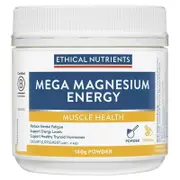 Ethical Nutrients Mega Magnesium Energy Powder 140g, B Vitamins, Rhodiola