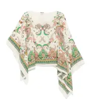 printed cloak One size White