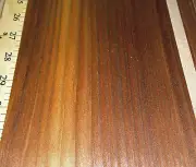 Fumed Larch wood veneer 6" x 43" (B) raw no backing 1/42" thickness flitch roll