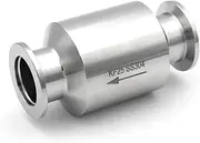 RAHBI Check Valve 304 Stainless Steel KF16 KF25 KF40 KF50 in-line Non-Return One Way Check Valve for Vacuum Pump Leisurely(KF50)
