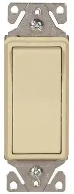 NEW COOPER 7513V DECORATIVE LIGHTED IVORY ROCKER SWITCH 3 WAY 15A 6586663