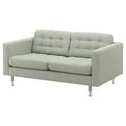 LANDSKRONA 2-seat sofa, Gunnared light green/metal