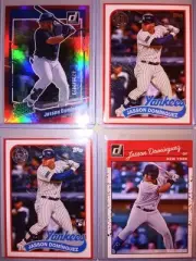 4 JASSON DOMINGUEZ ROOKIE LOT: RED REFRACTOR /2023 DONRUSS VARIATION 1989