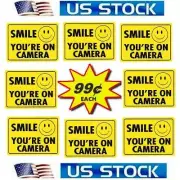 Stickers Decals For Home Windows SMILE Security Cameras In Use Monitoring System