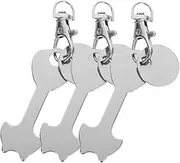 [jojofuny] 3Pcs Keychain Shopping Trolley Tokens with Swivel Clasp Coin Holder for Unlocking and Keychain Decoration