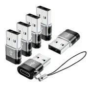 BaseNew USB to USB C Adapter 6 Pack,USBA USBC Adapter,Type C Adapters,USB to ...