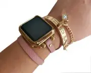 Rose Pink Apple Watch Band Gold iWatch Bangle Apple Watch Bracelet 42 44 45