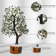 Emerald Crystal Tree Gemstone Money Bonsai Tree Christmas Tree Home Decor
