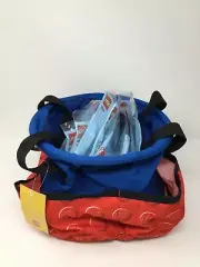 LEGO 5005630 VIP Red Blue Lego Storage Tote Bucket +10 Monthly Build Set Bundle