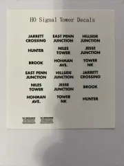 HO Signal Tower Decals