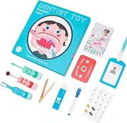 2 for Dentist - Kid Doctor Kits with Teeth Model | Toddler Dentist Set Early Development Education Halloween Roleplay Costume for