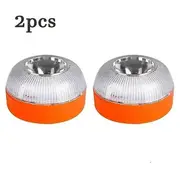 Newest Portable Emergency Light V16 Homologated Car Emergency Beacon Light Orange/Blue/Red Magnetic Induction Strobe Light 2pcs