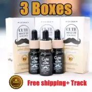 3 X Cute SO CUTE Hair Growth Serum Mustache Beard Eyebrows Sideburns Herbal