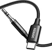UGREEN AUX to USB C Type C to 3.5mm Audio Aux Cable 6.6FT DAC Hi-Res 32bit/384kHz Car Audio TRS Headphone Lead Compatible with Galaxy S25 S24 iPhone 16 15 Pro Max Plus M3 Ultra iPad Air Pixel 9 (2M)