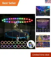 16 Colors Changing Waterproof LED Lights for Outdoor Trampolines 10Ft to 16Ft