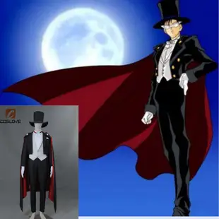 2022 新款萬聖節動漫角色扮演水手明星燕尾服面具男人燕尾服 Mamoru Chiba Cosplay Costum