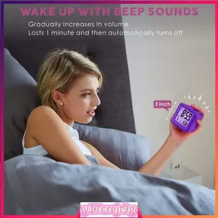 Easily set up digital travel alarm clocks, snooze, soft nigh