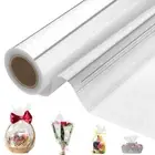 Transparent Clear Cellophane Wrap Roll Thick Wrap Roll Wrapping Plastic Film