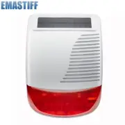 433Mhz Wireless Solar Strobe Siren Waterproof for Tuya PG103 106 107 W2B W3B W4B