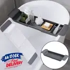 Caddy Shower Tray Over Bath Expandable Rack Bathtub Shelf Tub Storage Holder