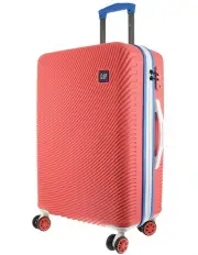 [GAP] Stripe Large 76cm Hard-shell Suitcase in Coral