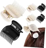 WRITWAA 12 Pcs Hot Roller Clips Hair Curler Claw Clips for Women Non Slip Styling Tools for Compatible with Hair Curlers