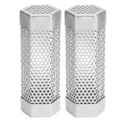 Fdit Pellet Smoker Tube, 2Pcs Outdoor Smokers BBQ Grill Smoker Tube Mesh Tube...