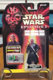 STAR WARS EPISODE I DARTH MAUL COMM TECH CHIP SIGNED RAY PARK SEALED NEW EP1 .00
