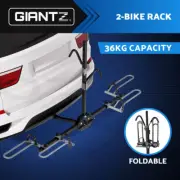 Giantz 2 Bicycle Bike Carrier Rack Rear Car 2" Hitch Mount Platform Foldable