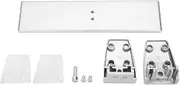 Desk Screen Baffle Fixed Clamp Removable Table Clapboard Clip Bracket Office Aluminum Alloy Silver 1.2in Thick 1.3lbs