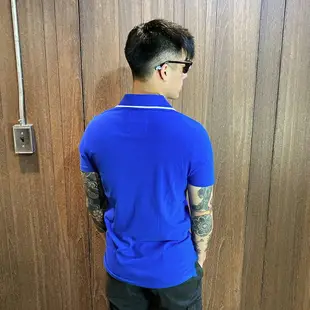 美國百分百【全新真品】Hollister Co. 短袖 Polo衫 HCO 海鷗 純棉 男 寶藍 C301