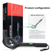 Professional Metal Detector Handheld Pinpointer Alarm High Sensitivity Scanner