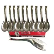Stainless Steel Zebra Thailand Ramen Spoon Noodle Shabu Soup Table Ware 10 pcs