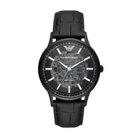 在飛比找PChome24h購物優惠-EMPORIO ARMANI 經典鏤空機械腕錶43mm(AR