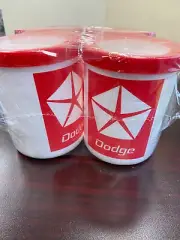 4 Vintage Dodge Styrofoam Beer Soda Can Koozie Coozie Coolie Retro 80s NEW
