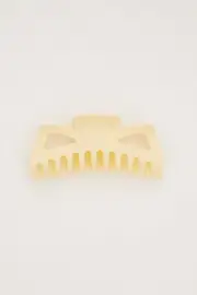 Yellow Large Matte Claw Clip