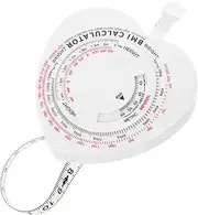 CLISPEED Portable Heart Shaped Bmi Measuring Tape Soft Tape with Automatic Retraction for Accurate Waist Circumference Health Tracking Convenient Easy to Carry Measuring Tool