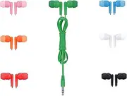 7 Pack Kids Earbuds for School Girls Boys Ear Buds Student Wired Headphones for Classrooms Multiple Colors Good Sound Quality Individually Wrapped in 7 Colors