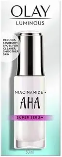OLAY Luminous Niacinamide + AHA Face Super Serum 30 ml, Pack of 1