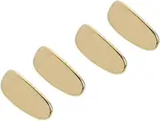 LIFKOME 4Pcs Golden Titanium Nose Pads for Glasses Replacement Comfortable and Durable Eyeglasses Nose Support Soft Nose Protective Gasket for Enhanced Fit and Comfort