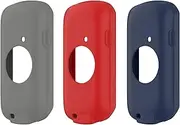 TenCloud 3-Pack intended for Garmin Edge 1040/Edge 1040 Solar Cases Silicone Protective Bumper Case intended for Garmin Edge 1040 Cycling Computer Accessories (Nave Blue+Gray+Red)