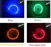(1)One Pcs FIREFLY Tire Valve Stem CAP LED Light Lamp for Bike Bicycle Car Wheel